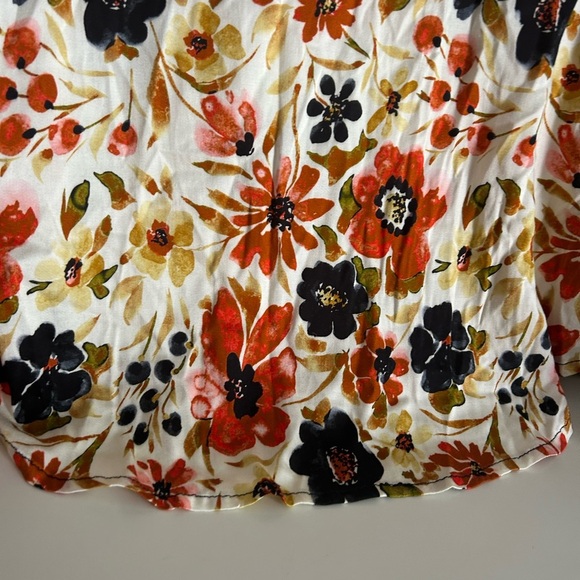 Tribal Multicolor Floral and Polka Dot Blouse M - Picture 9 of 16